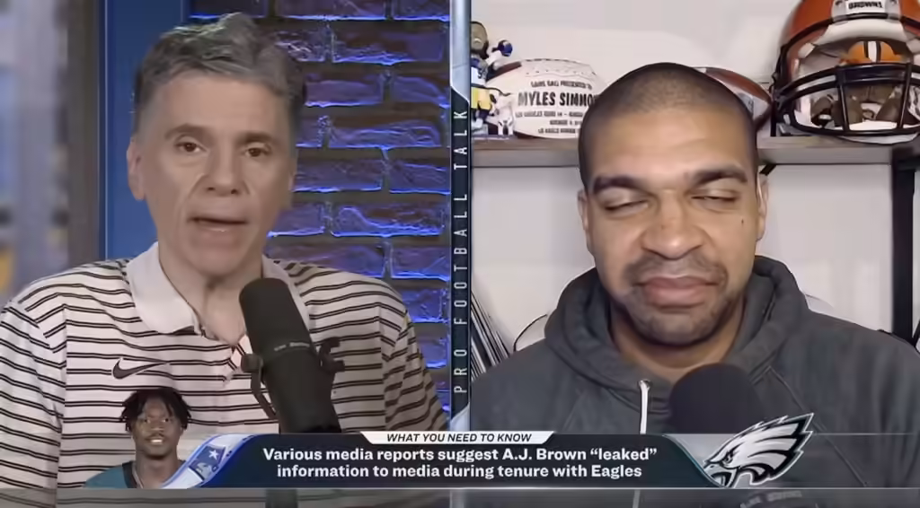 Pro Football Talk’s Mike Florio and Myles Simmons call out misleading reports that A.J. Brown leaked information to media during his Eagles tenure. Here’s the accurate context from his Maria Taylor interview and why the distortion spread so fast.