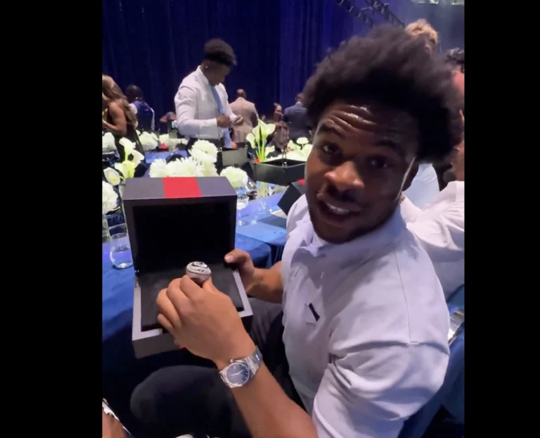 Nick Emmanwori Lights Up Showing Off His Super Bowl Ring in Seahawks Video